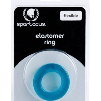 Spartacus Elastomer Cock Ring - Metro Blue