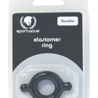 Spartacus Elastomer Cock Ring - Black