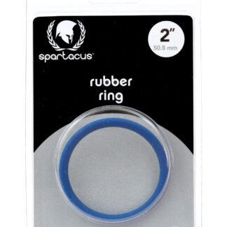 Spartacus 2" Rubber Cock Ring - Blue