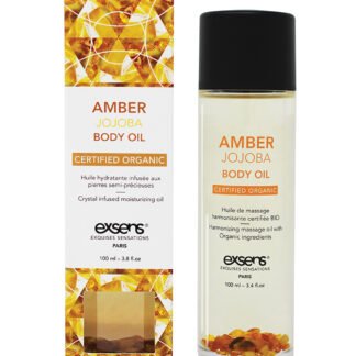 EXSENS of Paris Organic Body Oil w/Stones -  Amber Jojoba 100 ml