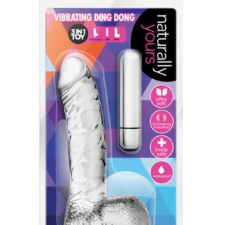 Blush Naturally Yours Vibrating Ding Dong - Clear