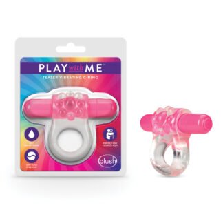 Blush Play With Me Teaser Vibrating C Ring - Pink