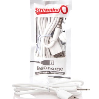 Screaming O Recharge Charging Cable - White