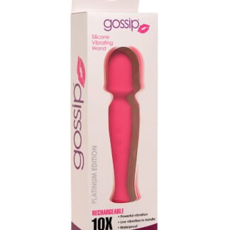 Curve Toys Gossip Silicone Vibrating Wand 10x - Magenta
