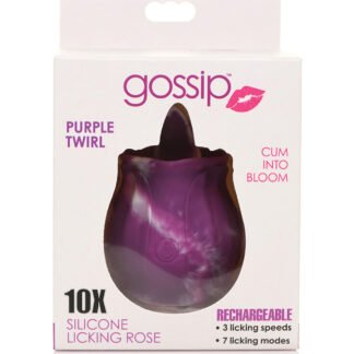 Curve Toys Gossip Licking Rose - Purple Twirl
