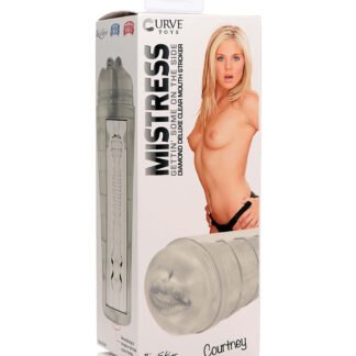 Curve Toys Mistress Courtney Diamond Deluxe Clear Mouth Stroker