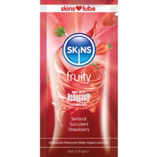 Skins Water Based Lubricant - 5 ml Foil Strawberry