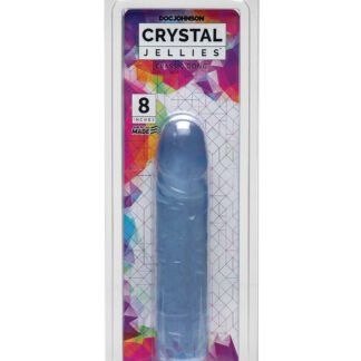 Crystal Jellies 8" Classic Dildo - Clear
