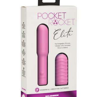 Pocket Rocket Elite Rechargeable w/Removable Sleeve - Pink