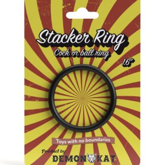Demon Kat 1.6' Stacker Ring - Black
