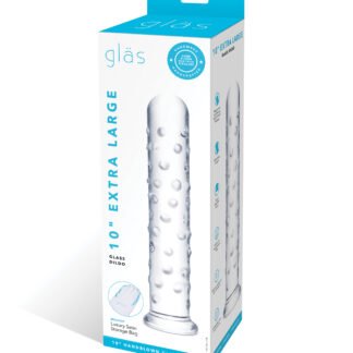 Glas 10" Extra Large Glass Dildo - Clear
