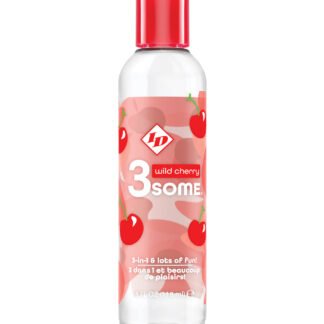 ID 3some 3 in 1 Lubricant - 4 oz Wild Cherry