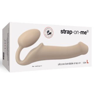 Strap On Me Silicone Bendable Strapless Strap On Large - Flesh