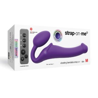 Strap on Me Vibrating Bendable Strapless Strap on Medium - Purple