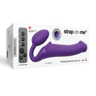 Strap on Me Vibrating Bendable Strapless Strap on Large - Purple