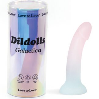 Love to Love Silicone Dildolls Galactica - Unicorn Color w/Glitter