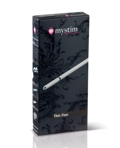 Mystim Thin Finn eStim Urethral Sound - Silver