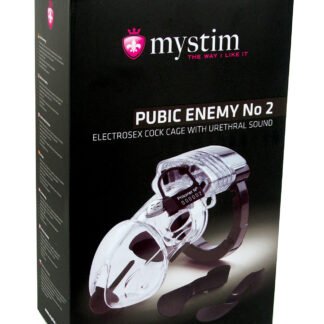 Mystim Pubic Enemy #2 Cock Cage - Clear