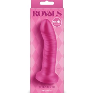 Royals 5" Charlie Curved Dildo - Metallic Pink