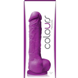 Colours Pleasures 5" Dildo w/Suction Cup - Purple