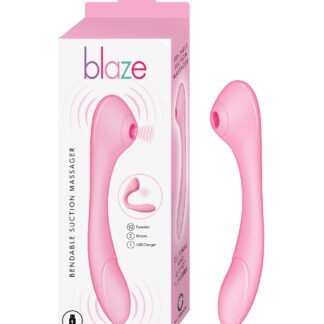 Blaze Bendable Suction Massager - Pink