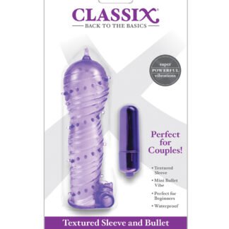 Classix Textured Sleeve & Bullet - Purple