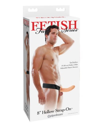 Fetish Fantasy Series 8" Hollow Strap On - Flesh