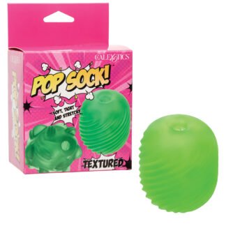 Pop Sock Textured Masturbator - Green