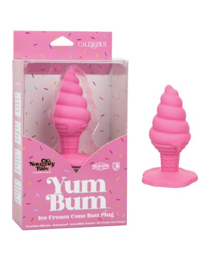 Naughty Bits Yum Bum Ice Cream Cone Butt Plug - Pink