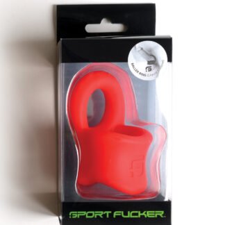 Sport Fucker Silicone Baller Ring - Red