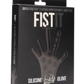 Shots Fistit Silicone Stimulation Glove - Black