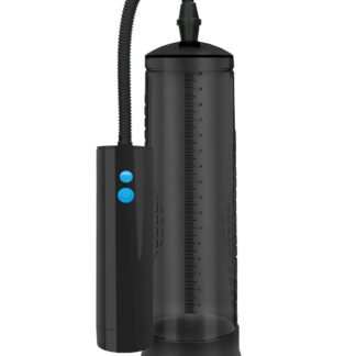 Shots Pumped Rechargeable Extreme Power Pump w/Free Silicone Cock Ring - Black