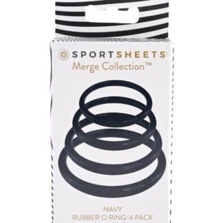 Sportsheets O Ring 4 Pack - Navy