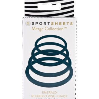 Sportsheets O Ring 4 Pack - Emerald