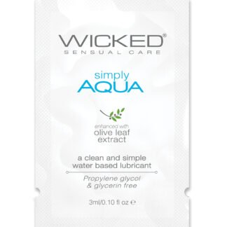 Wicked Sensual Care Simply Aqua Water Based Lubricant  - .1 oz