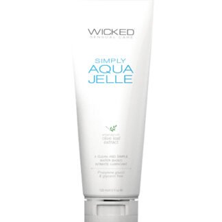 Wicked Sensual Care Simply Aqua Jelle Water Based Lubricant - 4 oz