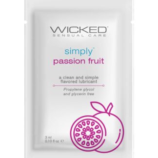 Wicked Sensual Care Simply Water Based Lubricant - .1 oz Passion Fruit
