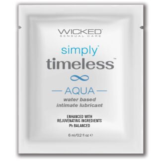 Wicked Sensual Care Simply Timeless Aqua Water Based Lubricant - .2 oz
