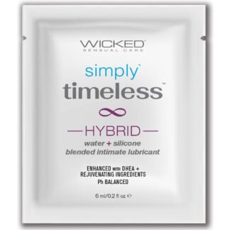 Wicked Sensual Care Simply Timeless Hybrid Water & Silicone Lubricant - .2 oz