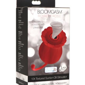 Inmi Bloomgasm Royalty Rose 10X Suction & Clit Stimulator - Red