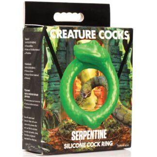 Creature Cocks Serpentine Silicone Cock Ring - Green