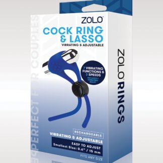 ZOLO Cock Ring & Lasso - Blue