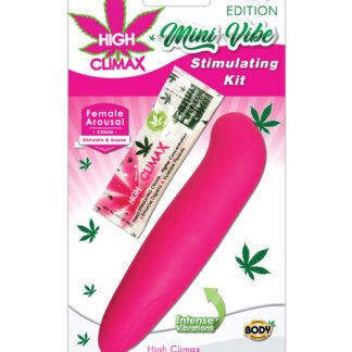 High Climax Mini Vibe Stimulating Kit w/Hemp Seed Oil - Pink