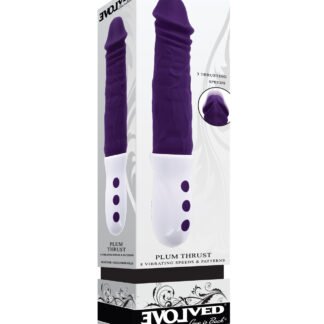 Evolved Plum Thrust Realistic Shaft Vibrator - Purple