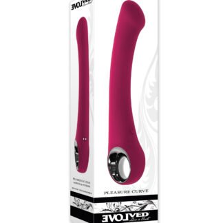 Evolved Pleasure Curve G-Spot Vibrator - Burgundy