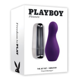 Playboy Pleasure The Jet Set Vibrator - Acai/Silver